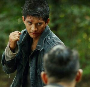 Iko Uwais saat demo Pencak Silat